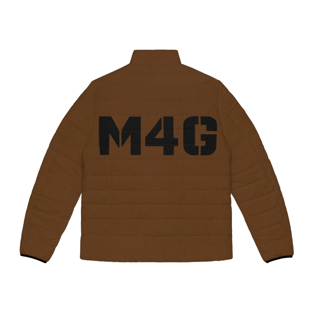M4G Men's Brown Puffer Jacket