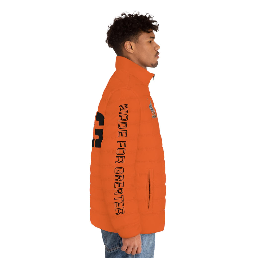 M4G Men's Orange Puffer Jacket