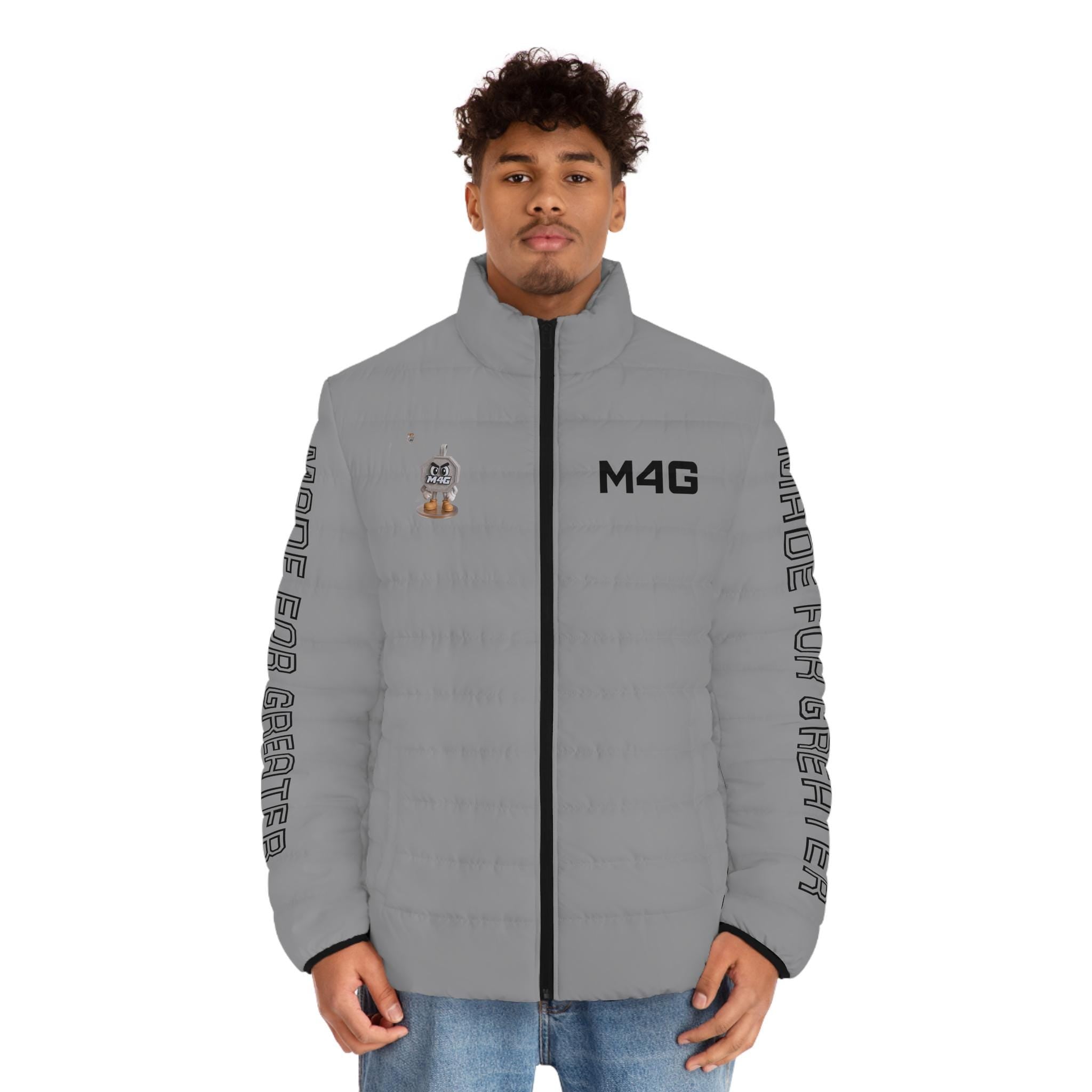 M4G Grey Men's Puffer Jacket