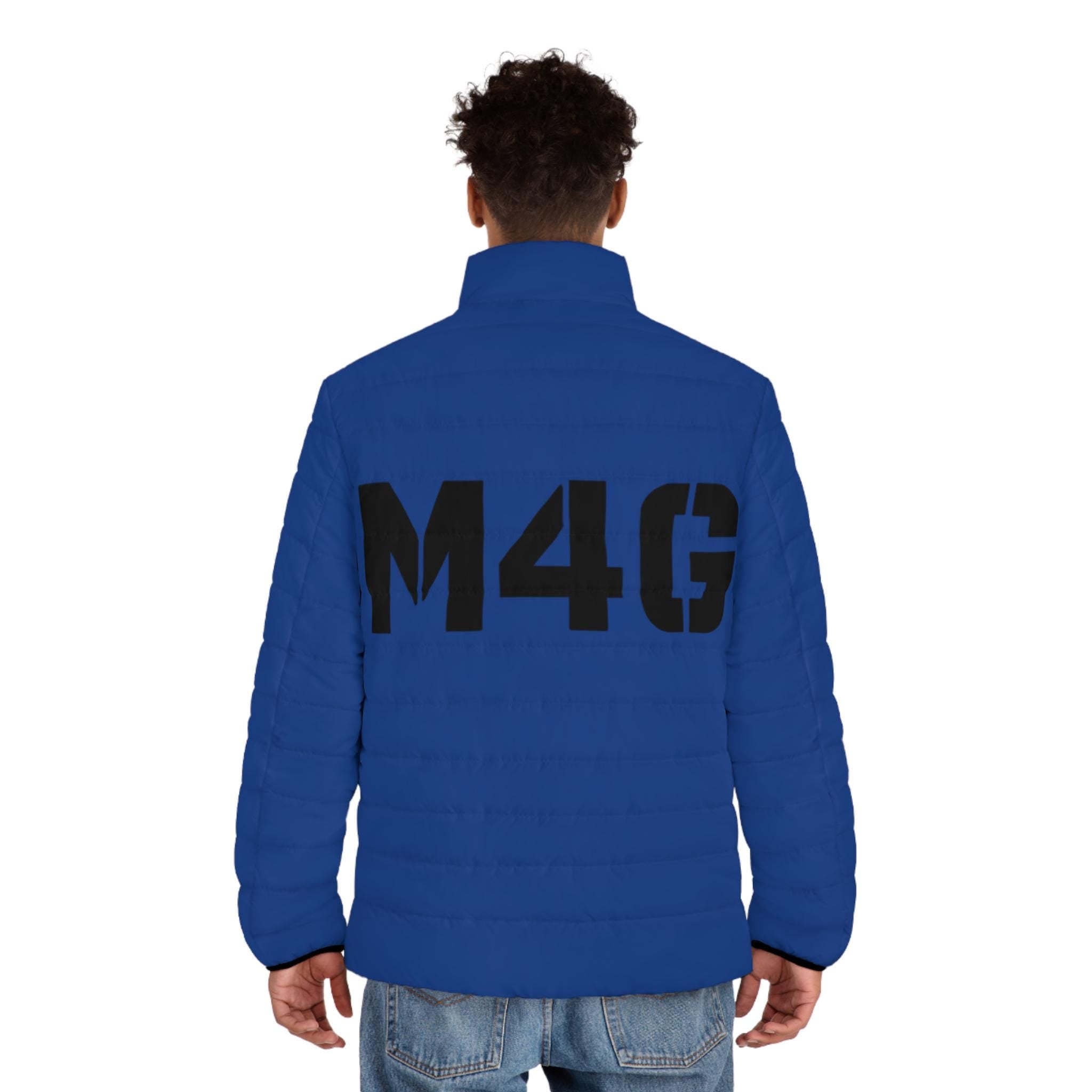 M4G Royal Blue Men's Puffer Jacket