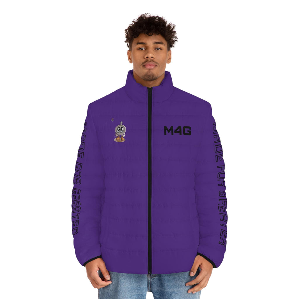 M4G Purple Men's Puffer Jacket