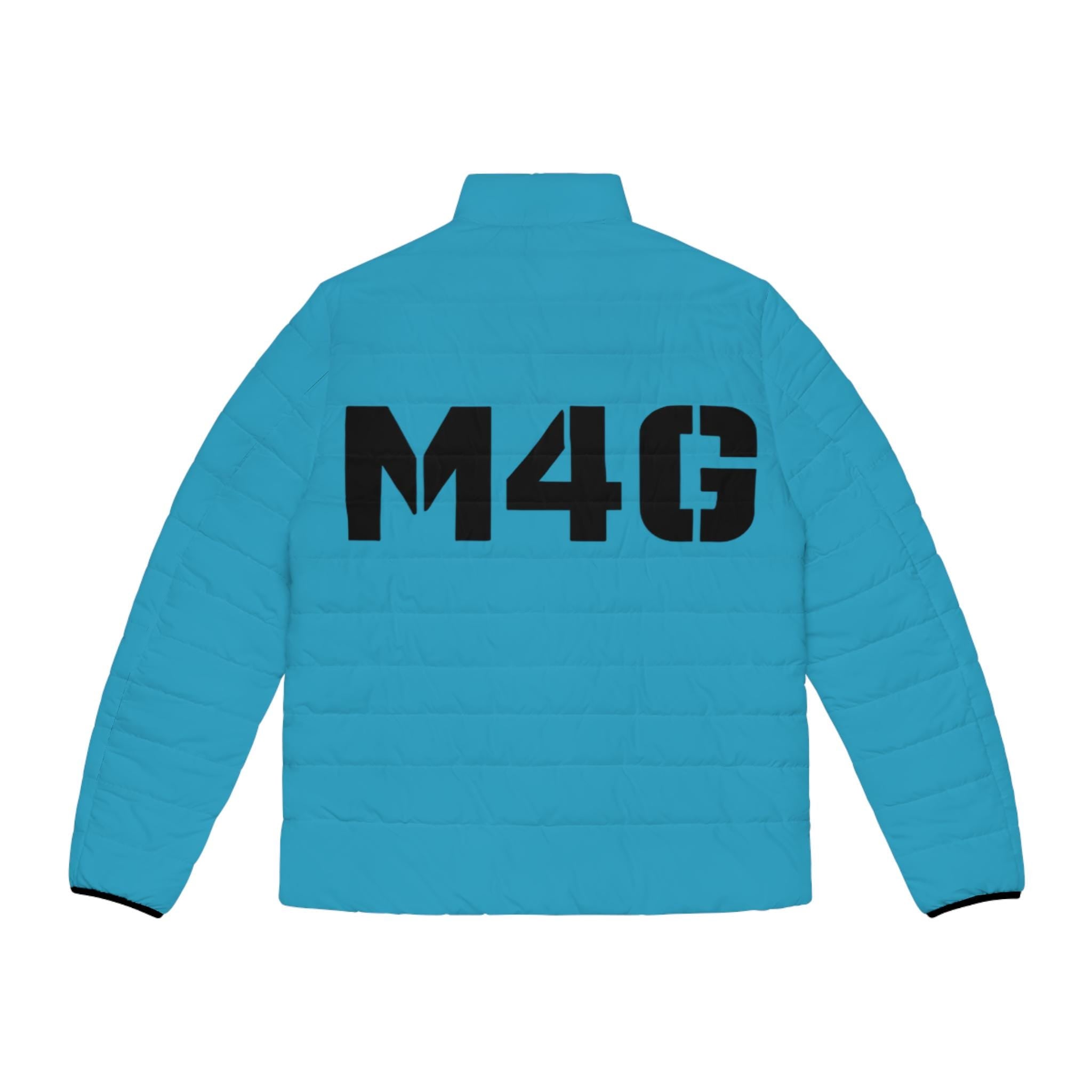 M4G Turquoise Men's Puffer Jacket
