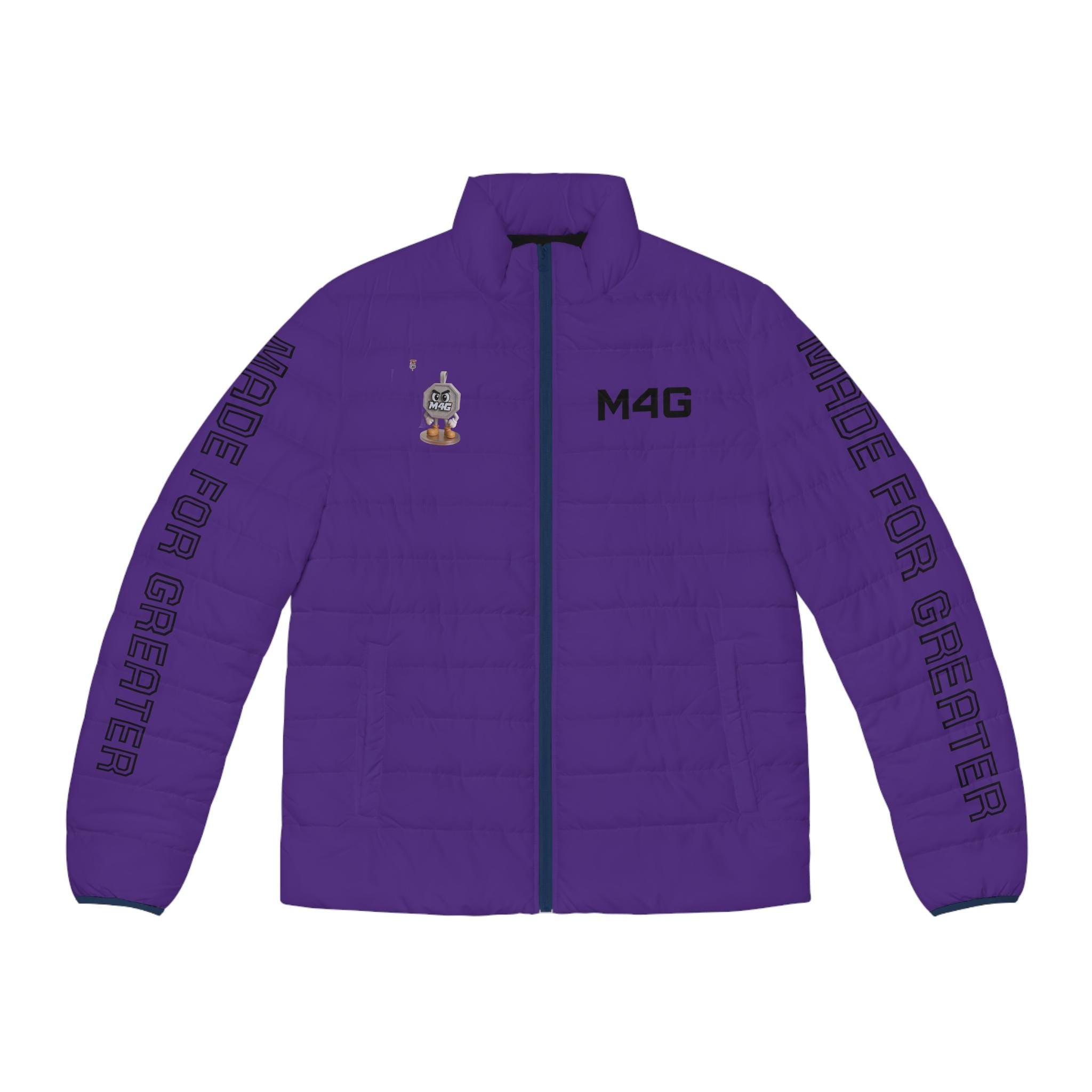 M4G Purple Men's Puffer Jacket