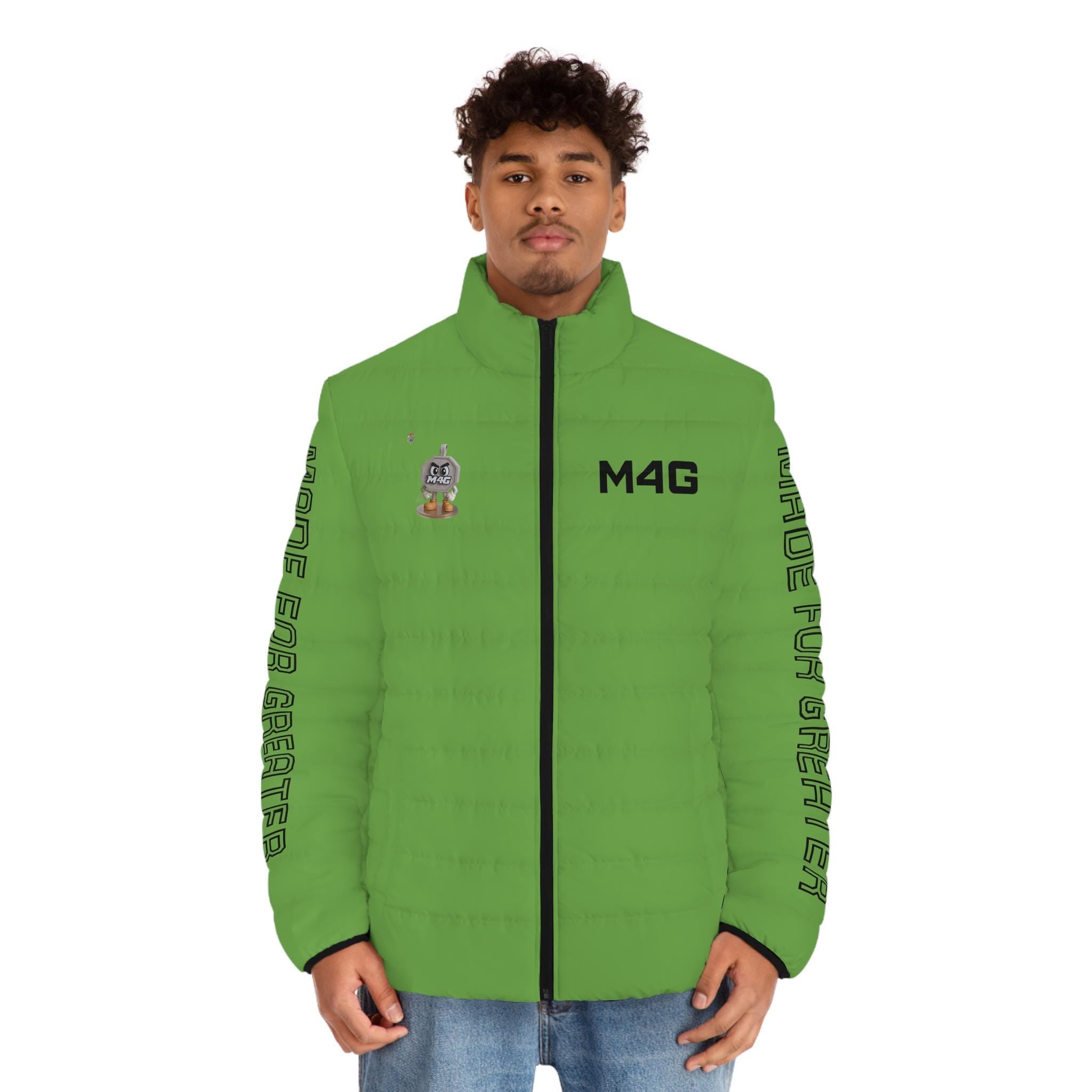 M4G Men's Green Puffer Jacket