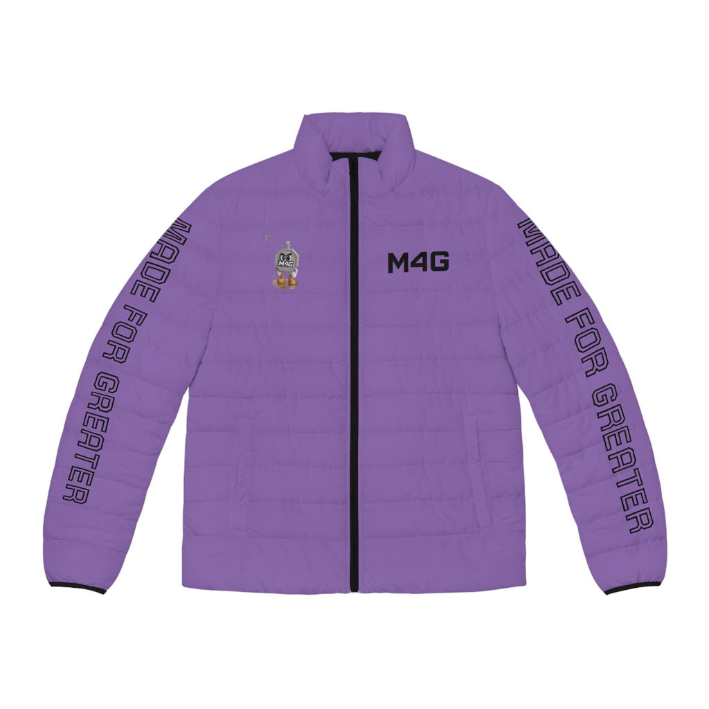 M4G Men's Light Purple Puffer Jacket