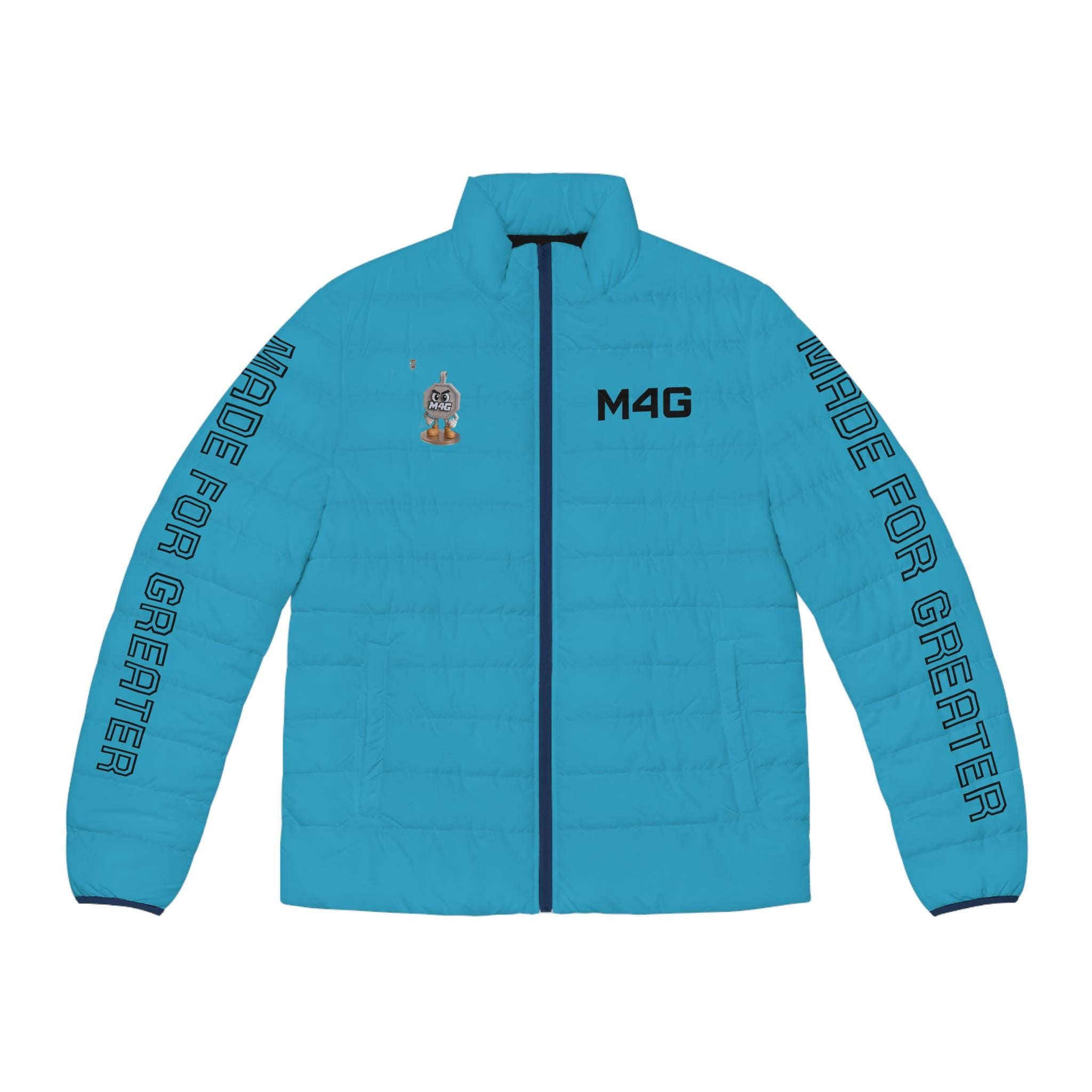 M4G Turquoise Men's Puffer Jacket
