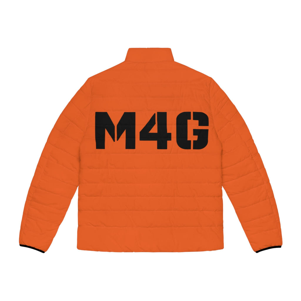 M4G Men's Orange Puffer Jacket