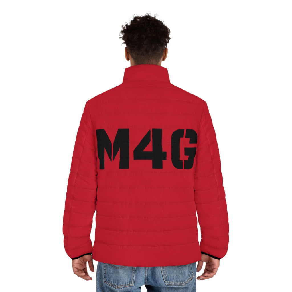 M4G Men's Dark Red Puffer Jacket