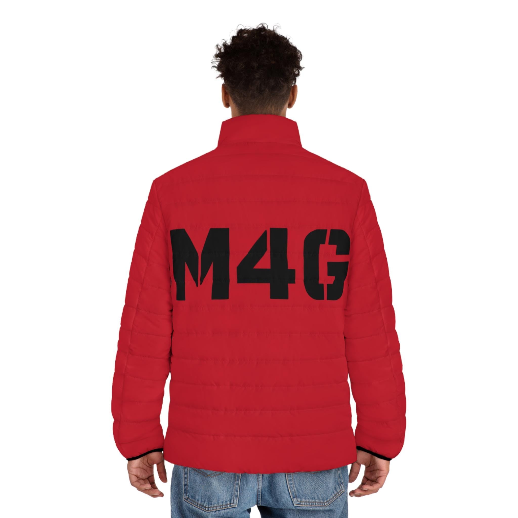 M4G Men's Dark Red Puffer Jacket