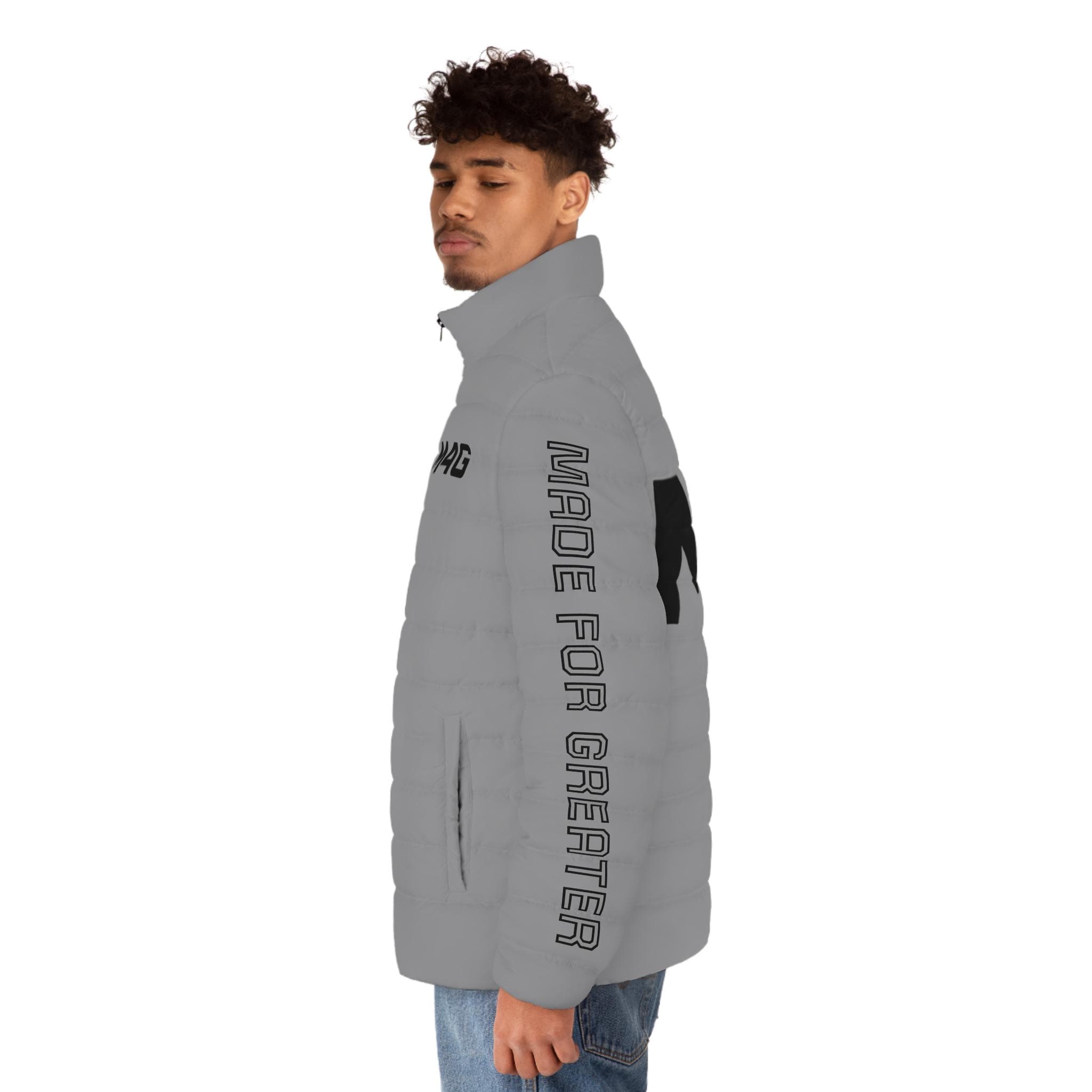 M4G Grey Men's Puffer Jacket