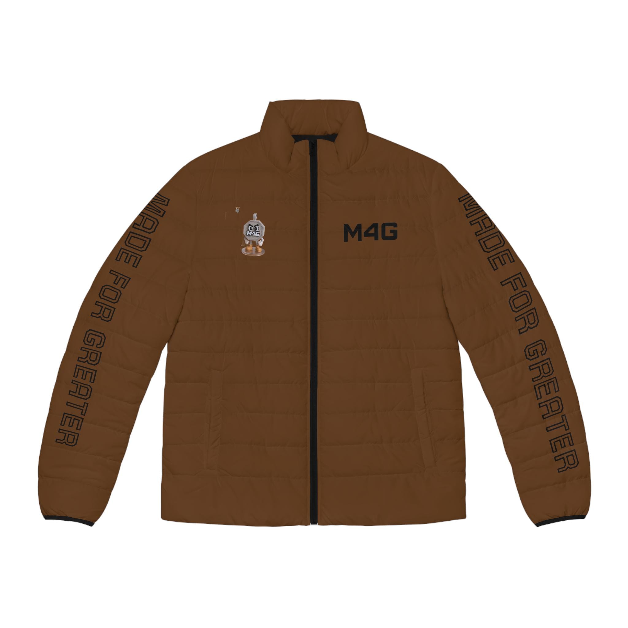 M4G Men's Brown Puffer Jacket