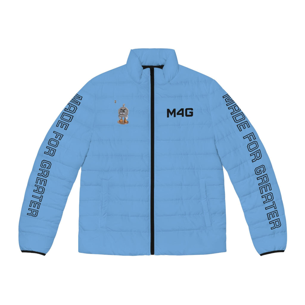 M4G Light Blue Men's Puffer Jacket